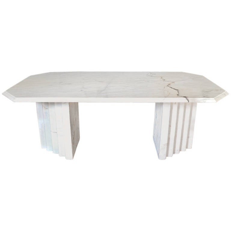 Marble Table in the Art Deco Style For Sale at 1stDibs