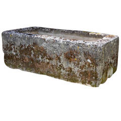 Large Antique Limestone Trough