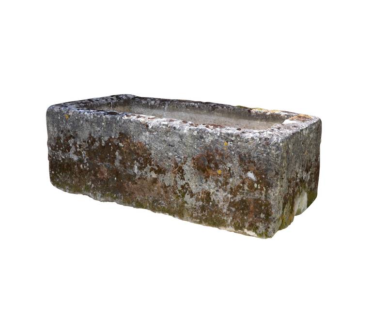 Large Antique Limestone Trough