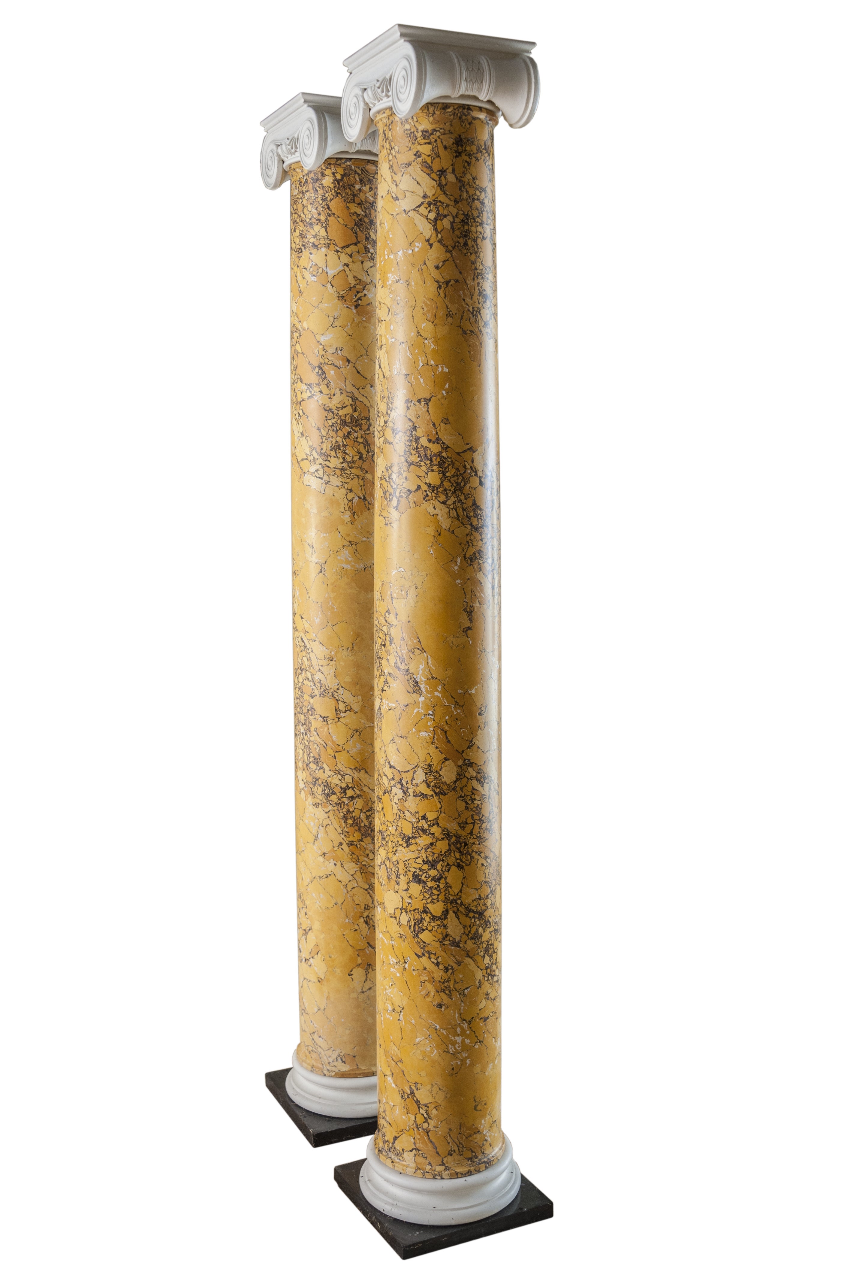 A pair of early 19th century scagliola columns For Sale