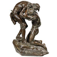 Important Bronze "Le Pardon" Ernest Dubois
