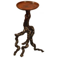 An unusual Root Wood Occasional Wine table