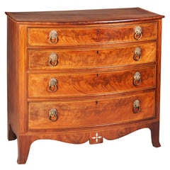 A Sheraton Period Mahogany Chest of Drawers