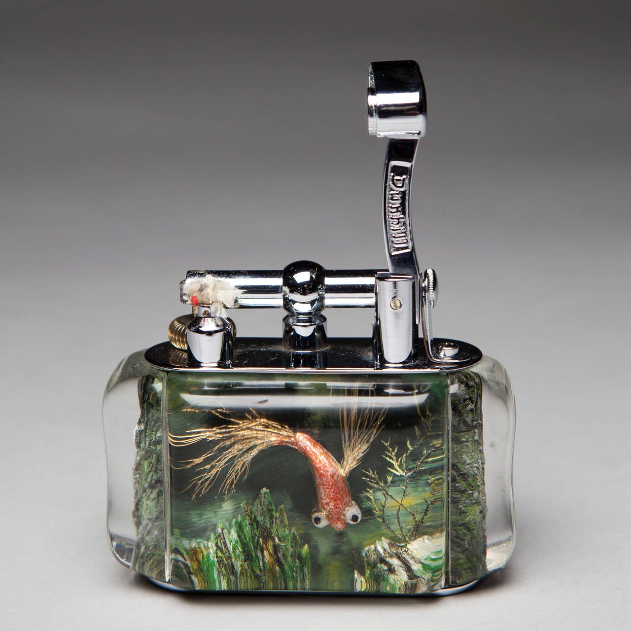 Two rare Dunhill Aquarium Table Lighters In Excellent Condition In London, GB