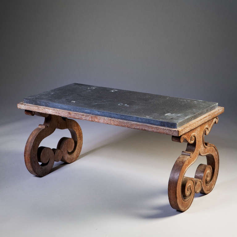 A modern fine oak low table in the 17th style. 

Please note: Can made made to order, please inquire regarding dimensions