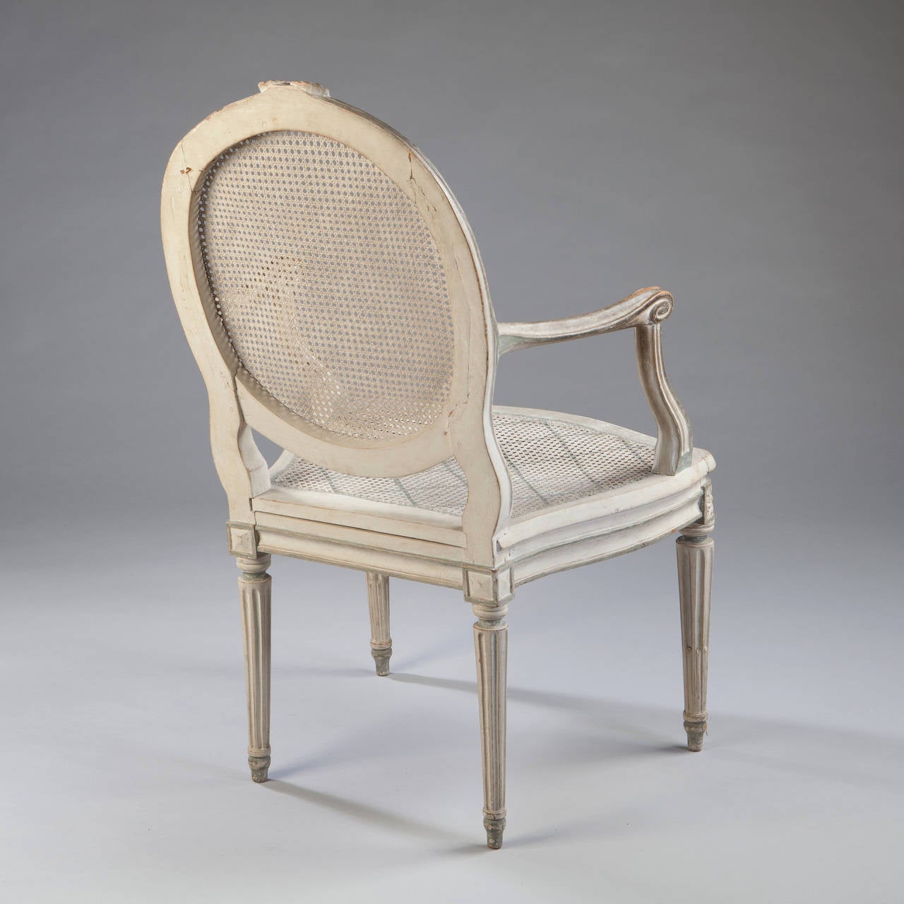 Fine Pair of 18th Century Caned Chairs 1