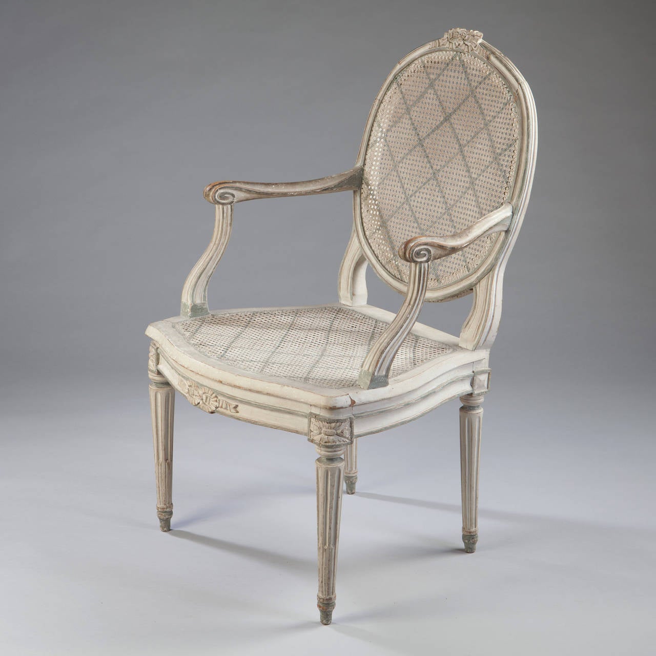 Fine Pair of 18th Century Caned Chairs 2