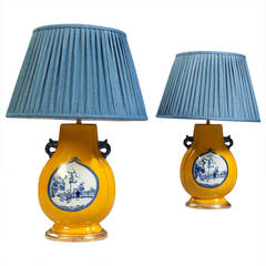 Fine Pair of Mid-19th Century Chinese Lamps