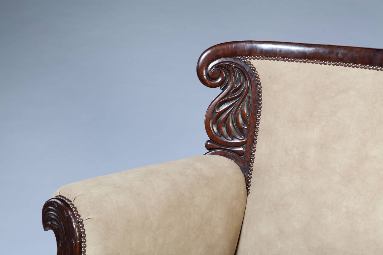 English An Overscale William IV Library Armchair