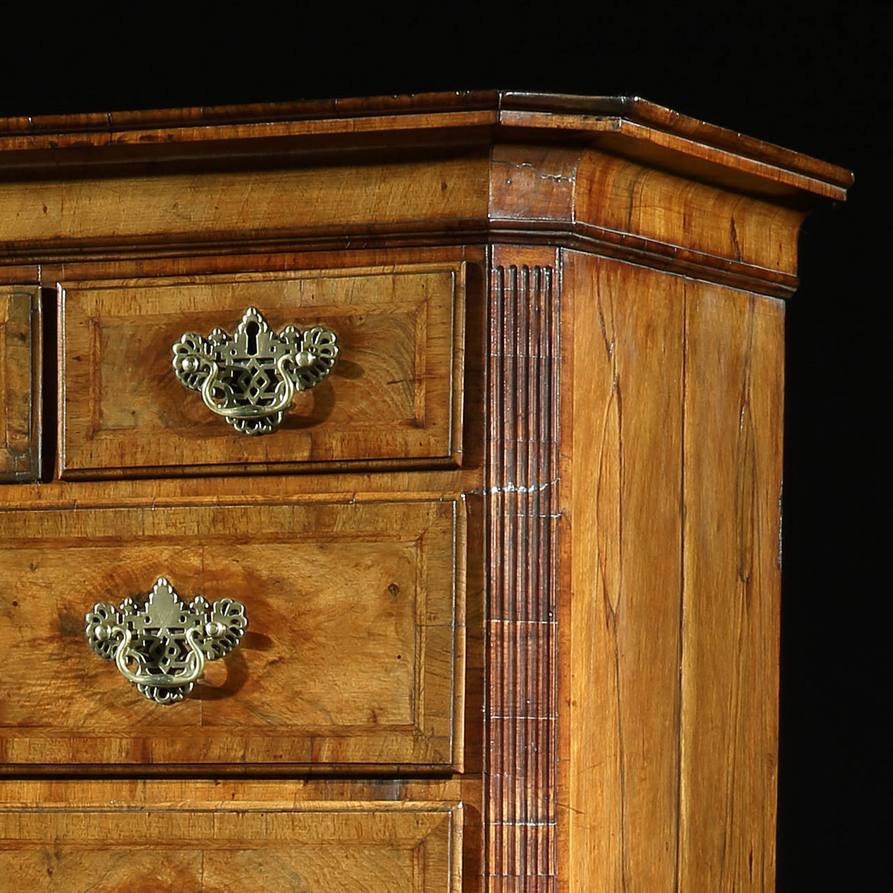 A Fine George I Walnut Chest on Chest