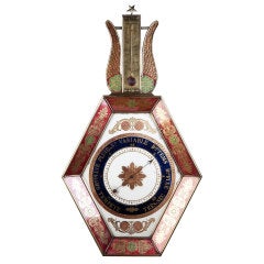 A Charles X Verre Eglomise Barometer