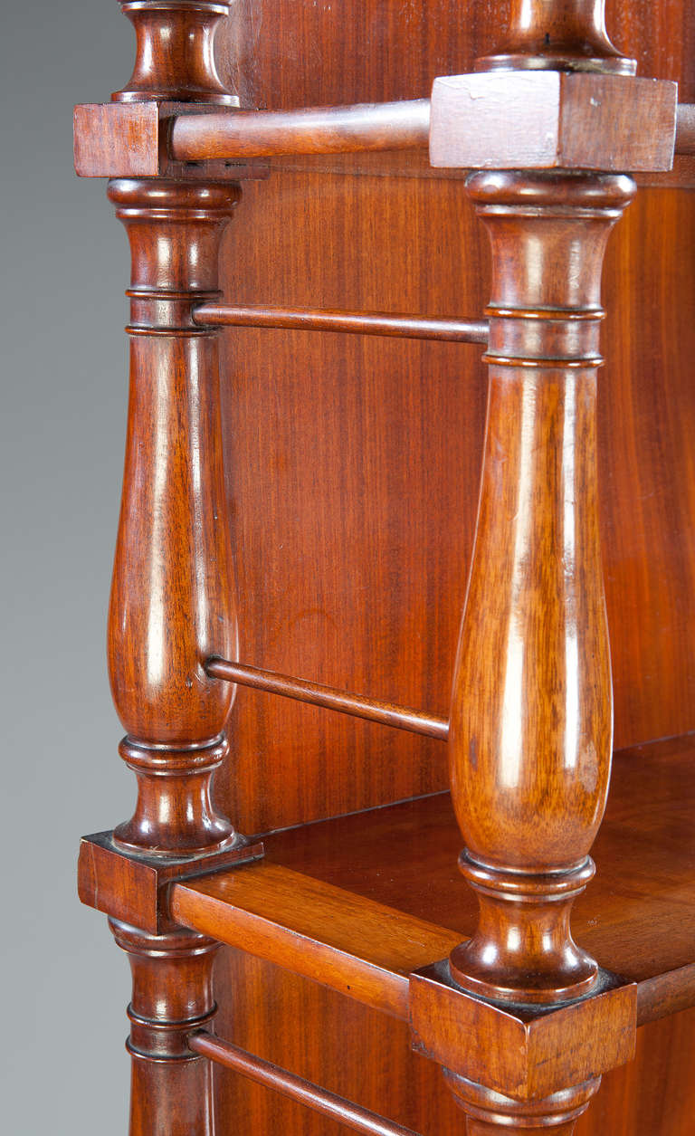 A Set Of French Empire Mahogany Etagere Shelves In Excellent Condition In London, GB