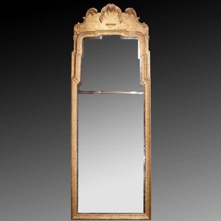 A Very Fine George I Giltwood Pier Mirror