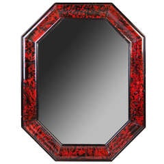 A Octagonal Tortoiseshell Mirror