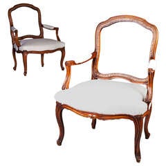 A Pair of Large Scale Fauteuils
