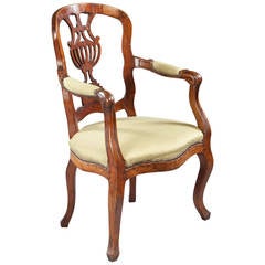 18th Century Fruit Wood Armchair