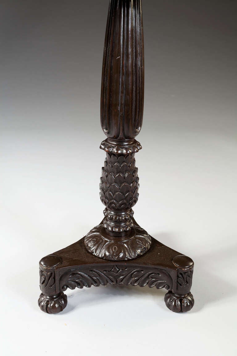 19th Century Anglo-Indian, Ebonized Occasional or Lamp Table 2