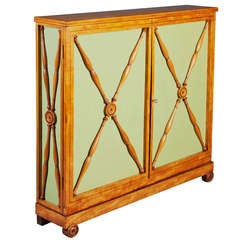 A Charles X Satinwood Hall Side Cabinet
