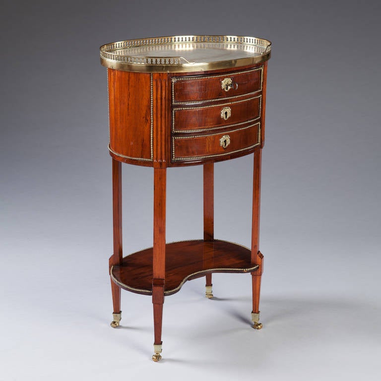 Late Louis XVI Mahogany Occasional Table or Chevet
