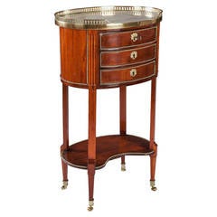 Used Late Louis XVI Mahogany Occasional Table or Chevet