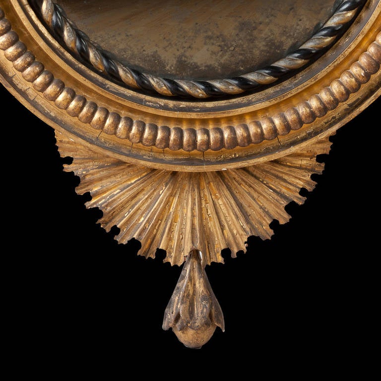 Fine Early 19th Century Regency Convex Mirror In Excellent Condition In London, GB