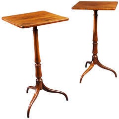 A Pair Of Regency Rosewood Tripod Occasional Tables