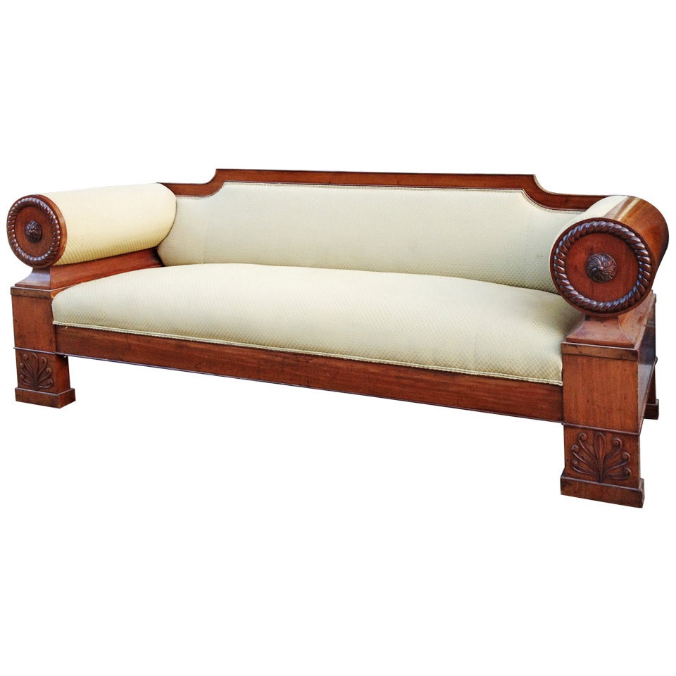 Empire Mahogany Sofa, 19th Century at 1stDibs empire sofa, 19th