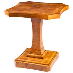 A Walnut Art Deco Occassional Table