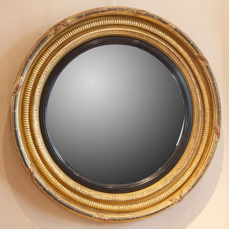A Fine Irish Regency Convex Mirror