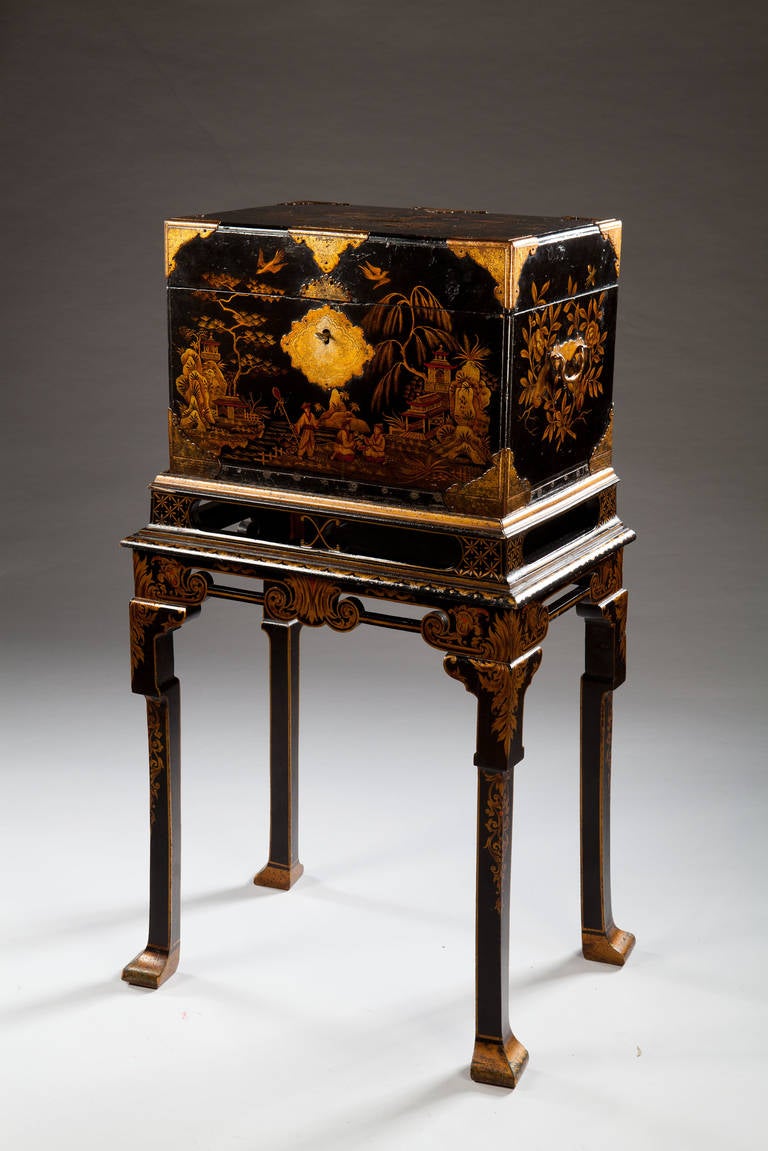 A rare Japanese Lacquer on Stand at 1stDibs