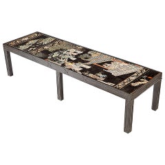 Coromandel Lacquer Panel as a Low Table