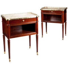 A Fine Pair of Mahogany Bedside Cabinets
