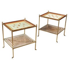 Fine Pair of Mallett Two-Tier Tables