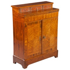 Antique A fine 19th century Louis XIV rosewood bureau cabinet