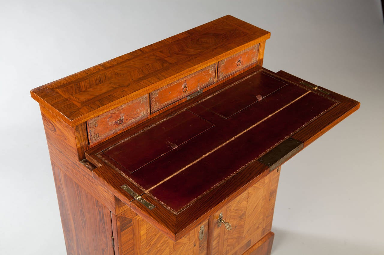 French A fine 19th century Louis XIV rosewood bureau cabinet