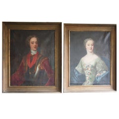 Portrait of Noble French Lady and Lord