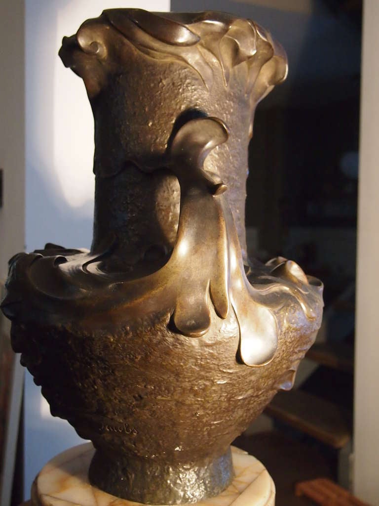 Bronze Symbolist Art Nouveau bronze by Henry Jacob