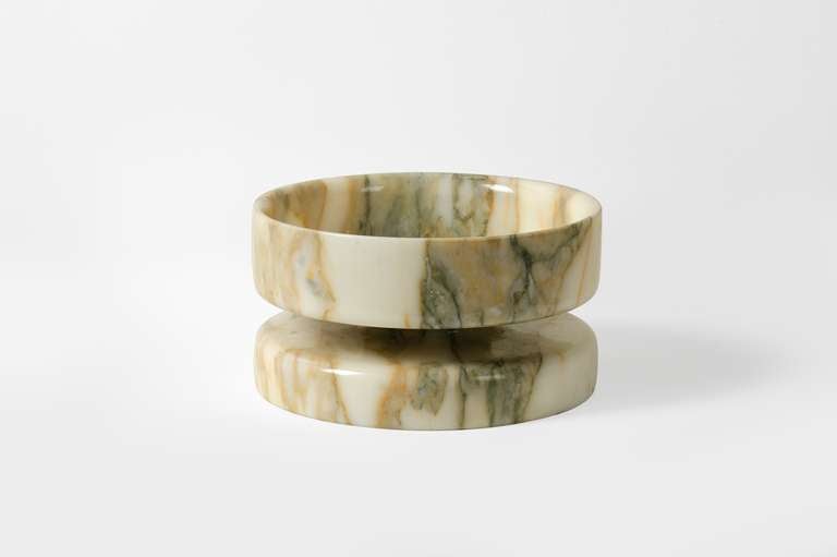 Angelo Mangiarotti Marble Dish For Knoll 1970