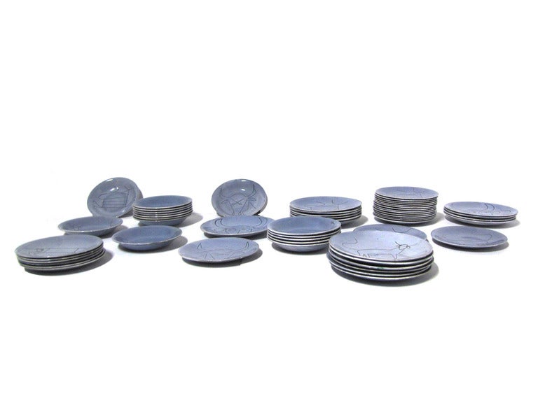 Set of Plates by Robert Picault - Vallauris, France