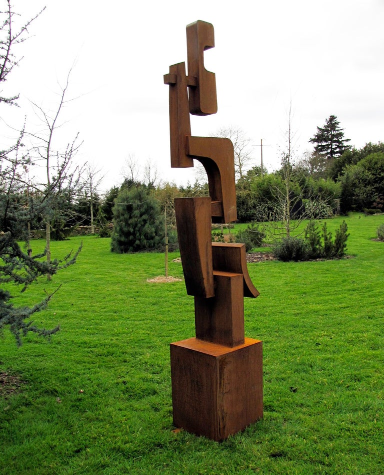 Monumental Sculpture in Corten Steel by Scuptor Mpcem For Sale 1