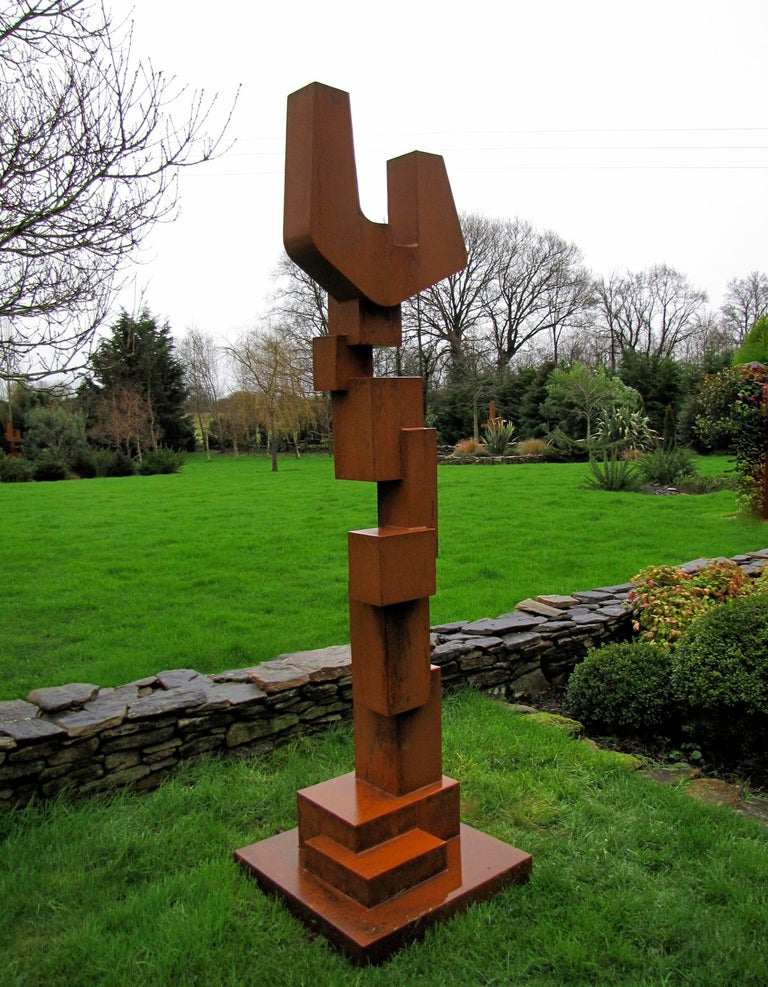 Imposing Sculpture made of Corten Steel by Mpcem In Excellent Condition For Sale In Le Trevoux, FR