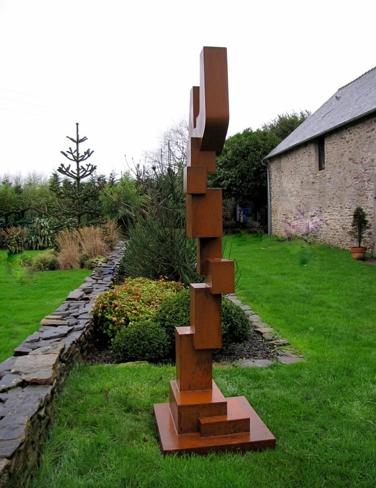 Contemporary Imposing Sculpture made of Corten Steel by Mpcem For Sale