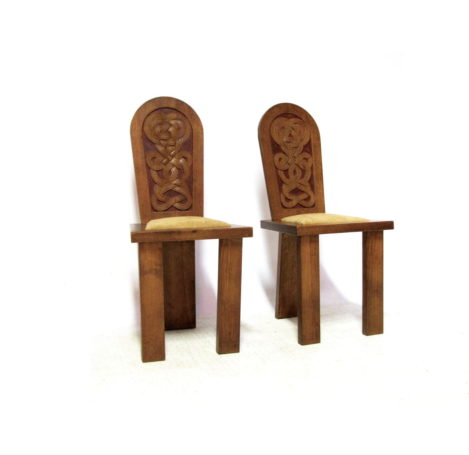 Paire de chaises rares de Joseph Savina en vente
