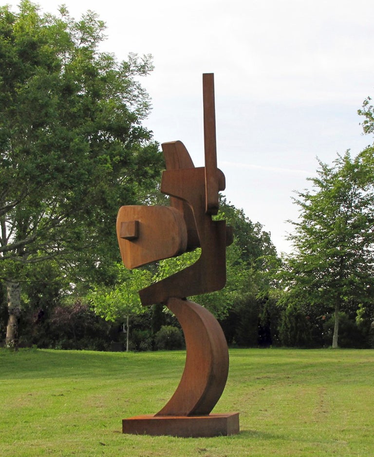 corten steel.unique piece.
signed.