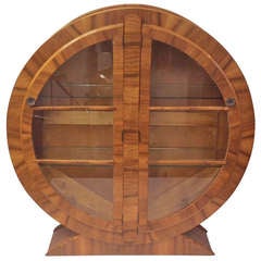 Art Deco Circular Display Cabinet