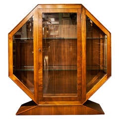 Art Deco Octagonal Display Cabinet