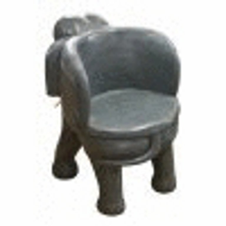 Painted Hardwood Elephant Chairs For Sale at 1stdibs