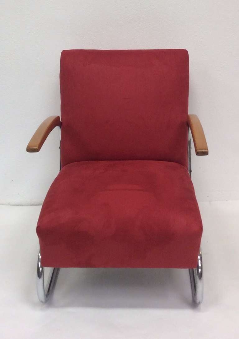 German Bauhaus Cantilever Pair Of Chairs For Sale