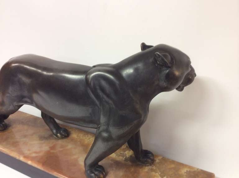 Bronze Art Deco Panther