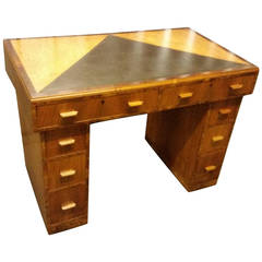 Art Deco Pedestal Desk